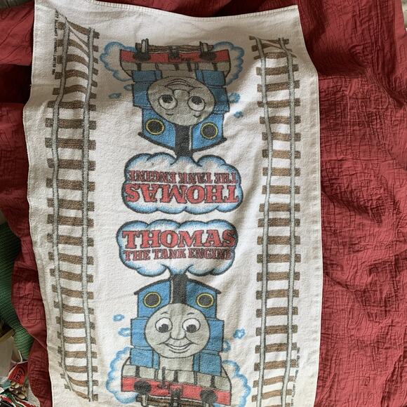 Vintage 1992 Thomas the Tank Engine Train Beach/Pool Towel Made in USA - Picture 5 of 10
